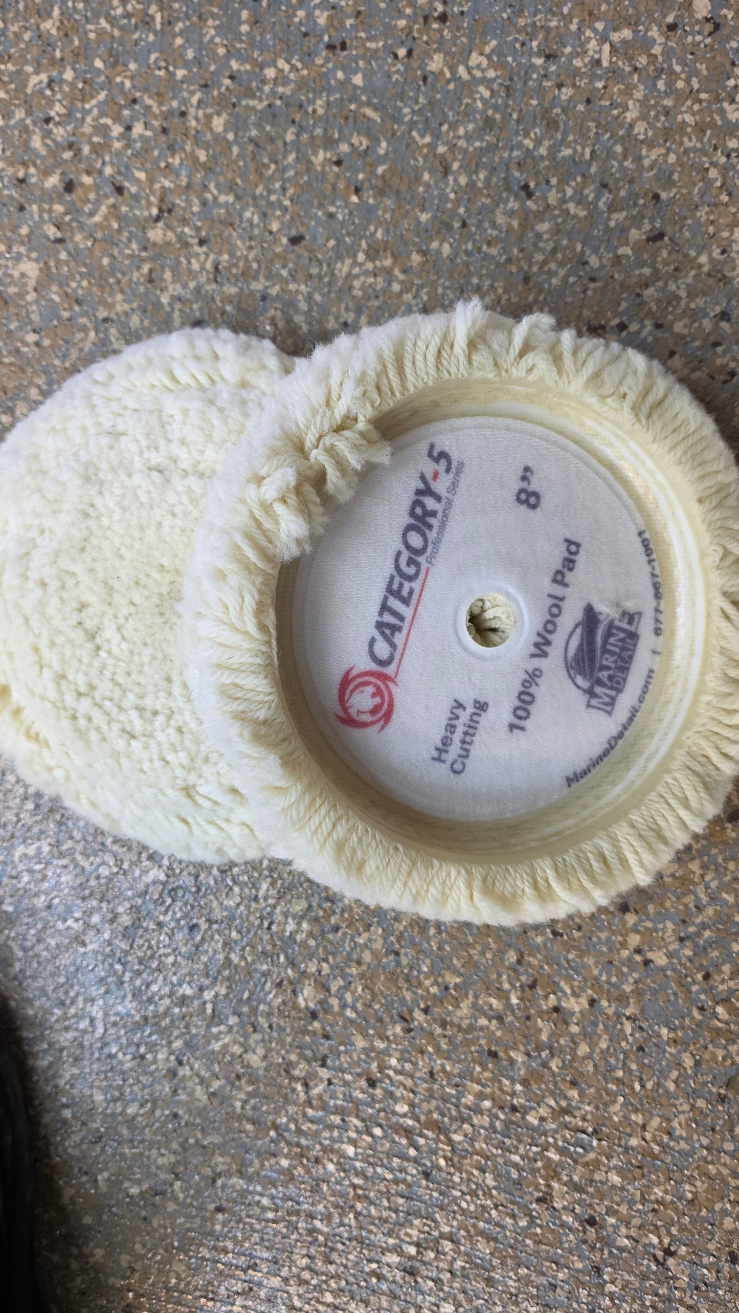 8in Wool Pad single-sided