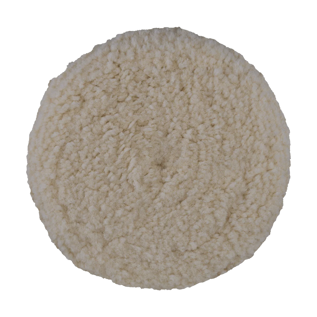 803N - 8" 100% Natural Wool (4 Ply Twist) Double Sided Wool Pad - Cutting