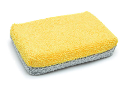 Thin [Saver Applicator Terry] Microfiber Coating Applicator Sponge with Plastic Barrier
