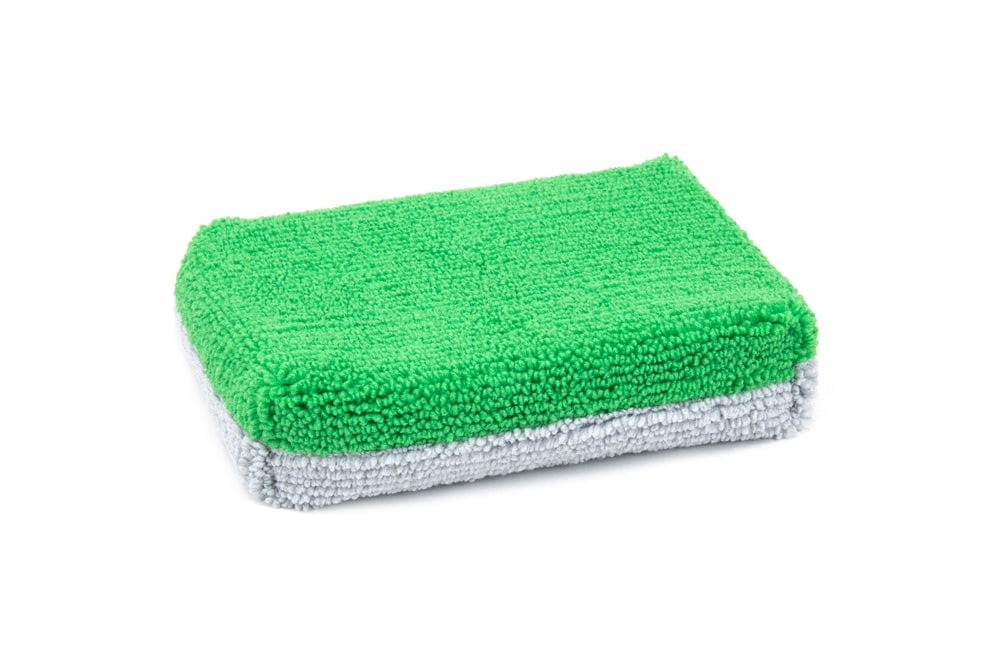 Thin [Saver Applicator Terry] Microfiber Coating Applicator Sponge with Plastic Barrier