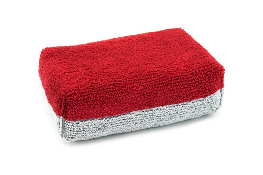 Thick [Saver Applicator] Terry Microfiber Coating Applicator Sponge with Plastic Barrier - 12 pack