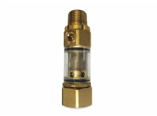 Brass Garden Hose Filter with Clear View
