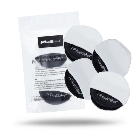 FINGER HOLD MICROFIBER WAX APPLICATOR PAD - 4 PACK