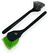 Long Curve Handle Soft Bristles Wheel Brush